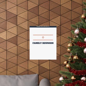 Family Reunion Welcome Sign Bold Poster Personalized | Custom Name, Year & Location Bild 20