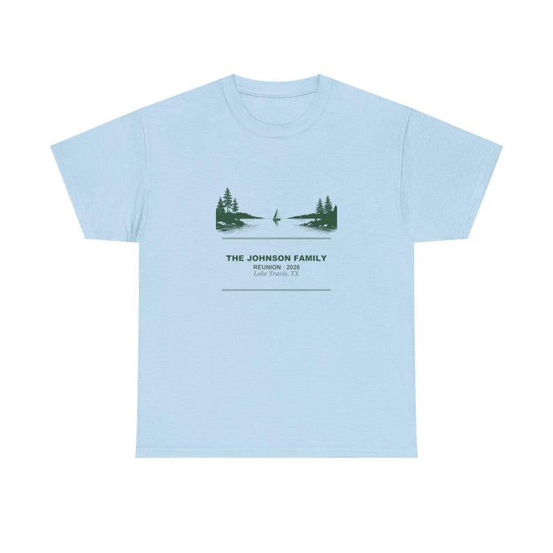 Family Reunion Shirt 2026 Personalized Lake House Custom Name Matching Group Tee, Summer Vacation Reunion Gift, Family Matching Apparel image 3