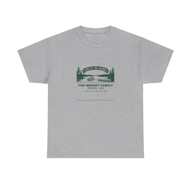 Personalized Family Reunion Shirt 2026, Lake of the Ozarks Custom Name Matching Tee immagine 4