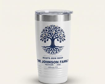 Black Family Reunion Tumbler, Personalized Roots Run Deep 2026, Custom Name Insulated Cup