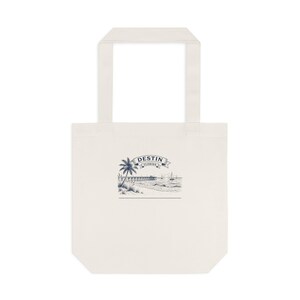 Personalized Destin Family Reunion Tote Bag, Custom Name Beach Tote for 2026 Gulf Coast Trip, Matching Family Gift, Summer Keepsake image 1