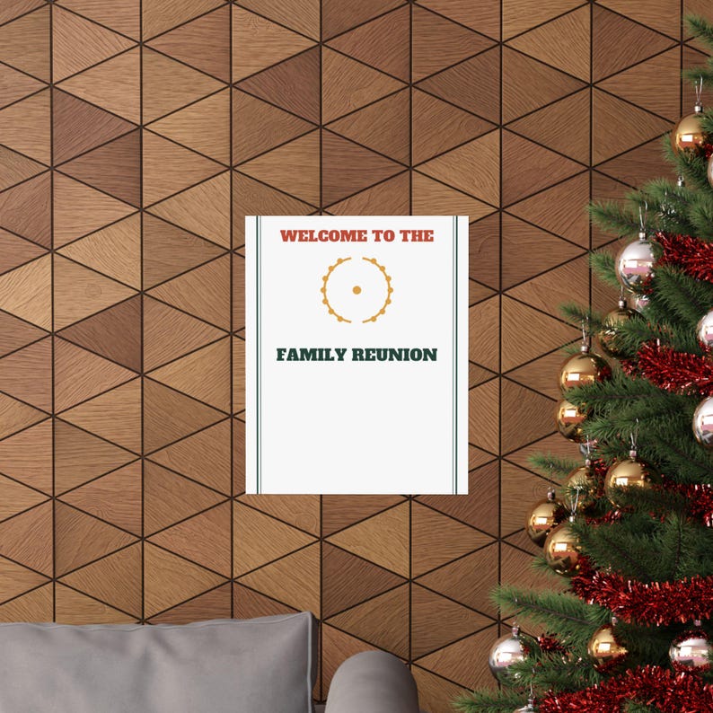 Family Reunion Welcome Sign Classic Poster Personalized | Custom Name, Year & Location image 20