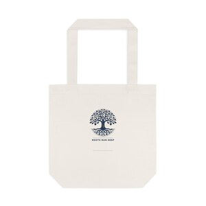 Personalized Family Reunion Tote Bag: Roots Run Deep, Custom Name, Year, Location