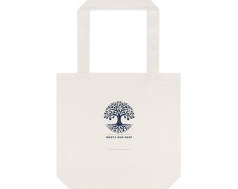 Personalized Family Reunion Tote Bag: Roots Run Deep, Custom Name, Year, Location