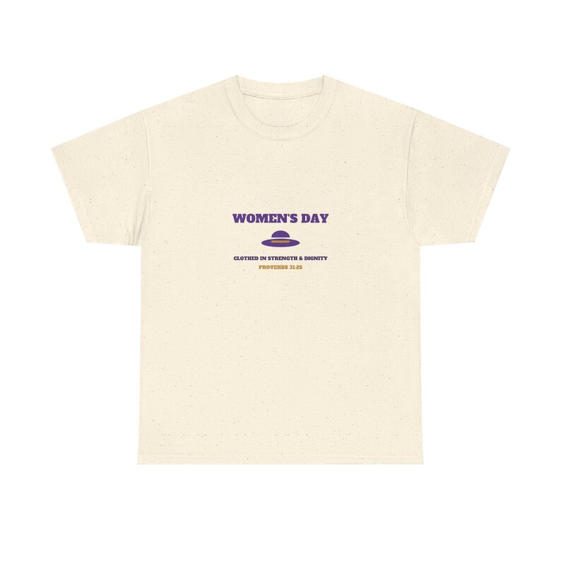 Affordable Women's Day Church Shirt Personalized | Purple and Gold, Custom Church Name & Year bild 3