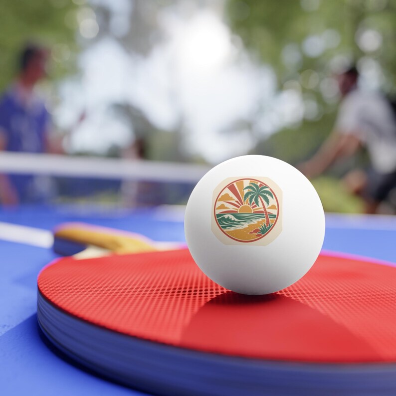 Beach Reunion Family Ping Pong Balls 6pc | Reunion Party Favor, Game Night image 3