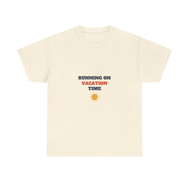 Running on Vacation Time FAST SHIP Tee, Funny Family Vacation Shirt 48 Hour Ship image 2