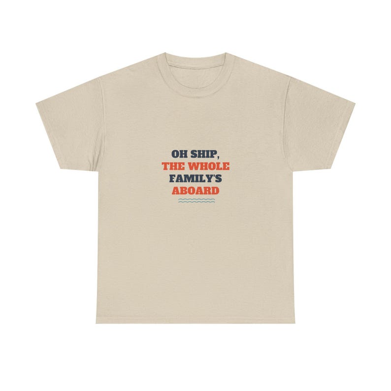 Oh Ship the Whole Family's Aboard FAST SHIP Tee, Funny Family Cruise Shirt Ready in 48 Hours image 1