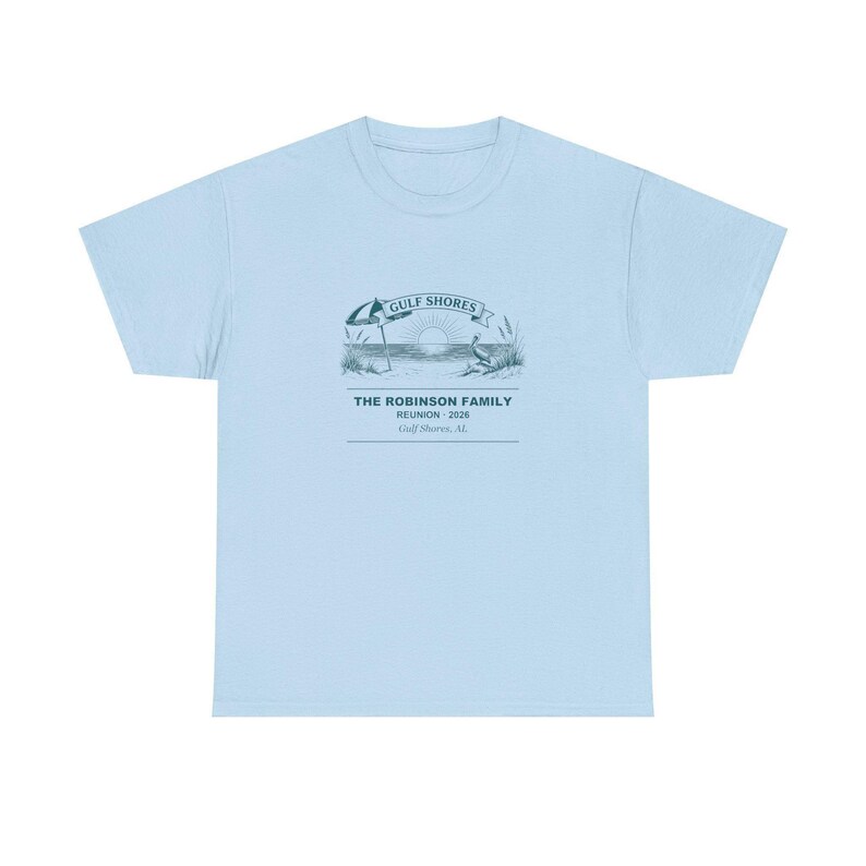 Family Reunion Shirt Personalized Gulf Shores 2026, Custom Name Matching Group Tee Bild 2