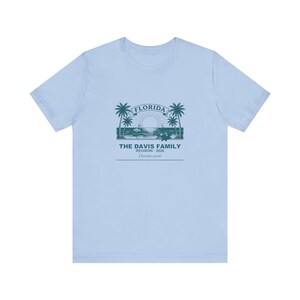 Florida Family Reunion 2026 Shirt, Personalized Custom Name Matching Group Vacation Tee, Beach Trip Summer Cruise Shirts, Reunion Gift 画像 2