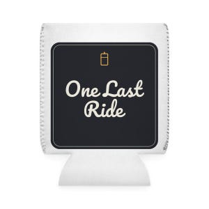 One Last Ride Bachelor Party Koozie, Personalized Can Cooler for Groom, Custom Name & Date Beer Sleeve, Party Favor, Engraved Gift for Him image 2