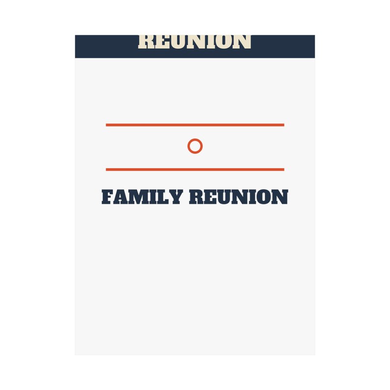 Family Reunion Welcome Sign Bold Poster Personalized | Custom Name, Year & Location Bild 10