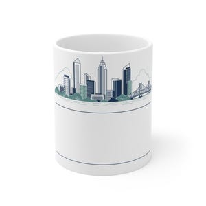 Gepersonaliseerde mok familiereünie, aangepaste koffiekop skyline stad, aandenken 2026 afbeelding 2
