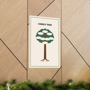 Personalized Family Tree Poster, Custom Family Name Chart Print, Family Reunion Gift Wall Art, Heritage Ancestry Keepsake 12x18 Print image 5