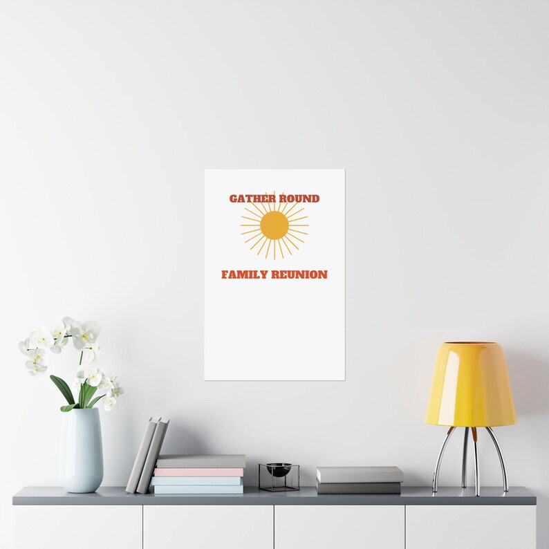 Panneau de bienvenue rétro personnalisé pour réunion de famille | Nom de famille, année et ville image 8