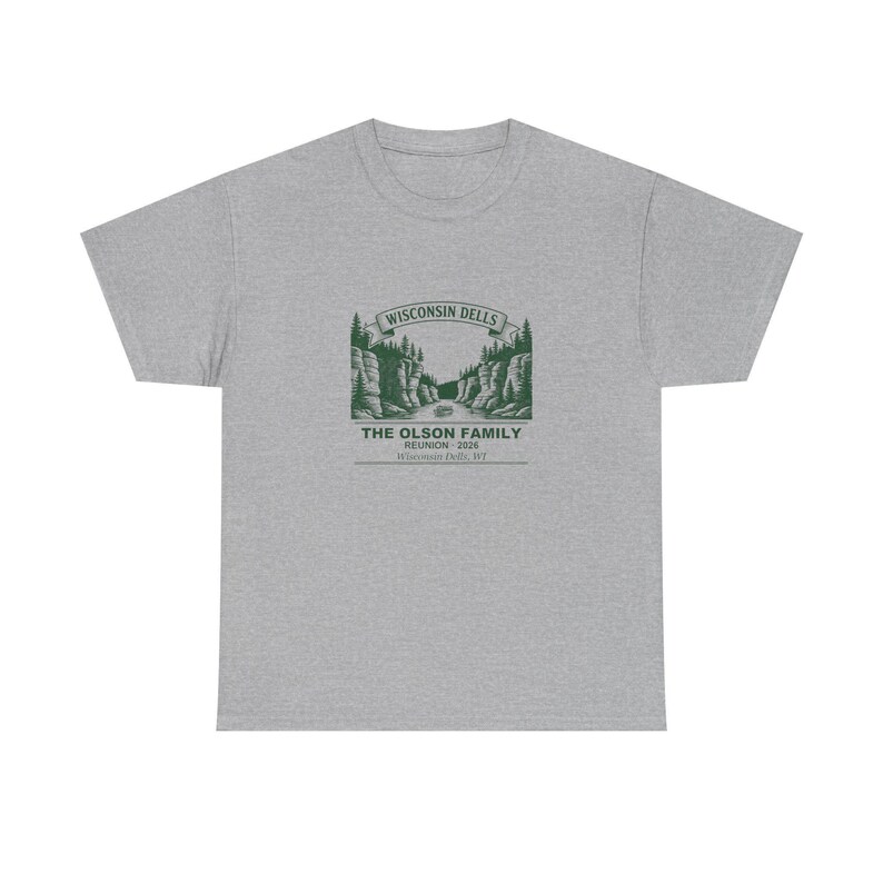 Personalized Family Reunion Shirt 2026 Wisconsin Dells, Custom Name Matching Family Tee afbeelding 3