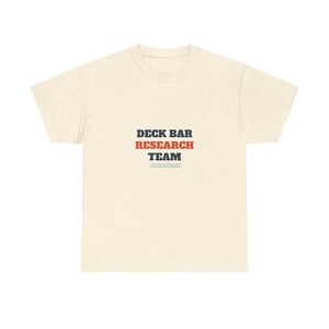 Deck Bar Research Team Shirt, Funny Cruise Drinking Tee afbeelding 3