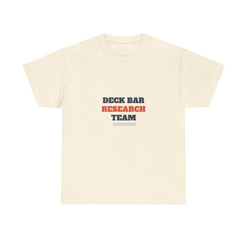 Deck Bar Research Team Shirt, Funny Cruise Drinking Tee afbeelding 3