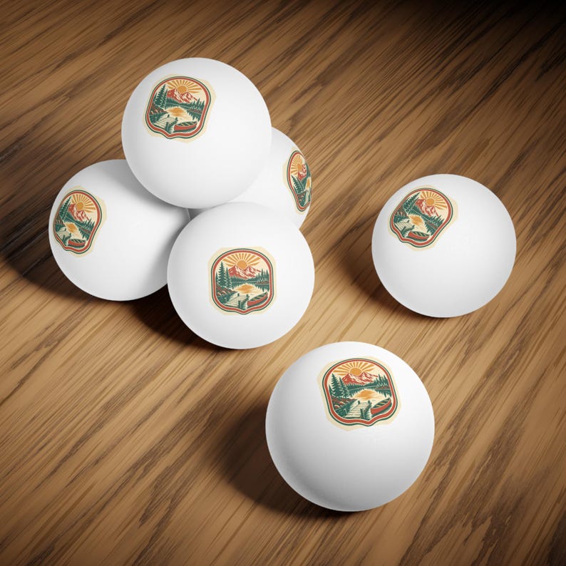 Lake Reunion Family Ping Pong Balls 6 Pack Party Favor Game Night, Custom Reunion Game Gift, Outdoor Picnic Activity Balls, Custom Favor image 4