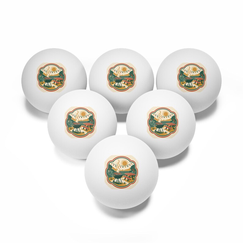 Cookout Reunion Family Ping Pong Balls 6pc | Reunion Party Favor, Game Night image 2
