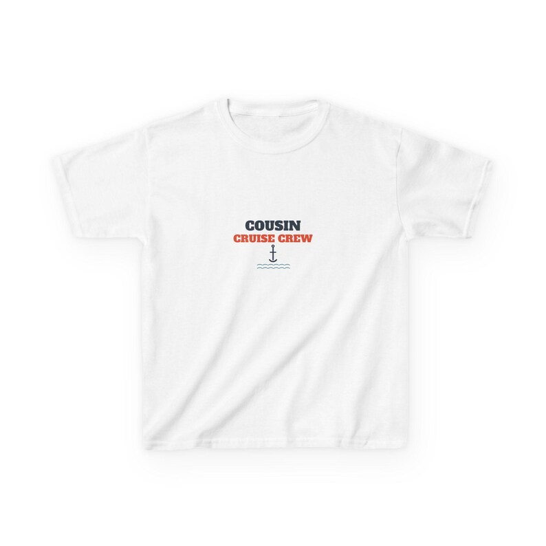 Youth Cousin Cruise Crew Shirt Personalized | Kids Cruise Tee, Custom Name & Year image 1