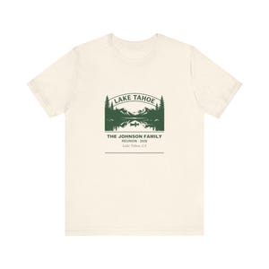 Personalized Family Reunion Shirt Lake Tahoe 2026, Custom Name Matching Tee Bild 3