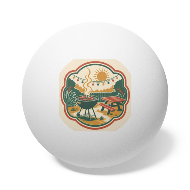 Cookout Reunion Family Ping Pong Balls 6pc | Reunion Party Favor, Game Night image 1