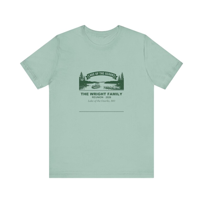Personalized Family Reunion Shirt 2026, Custom Name Lake of the Ozarks Matching Family Tee immagine 4