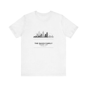 Family Reunion Shirts 2026 Personalized City and Name, Matching Custom Group Tee Bild 3