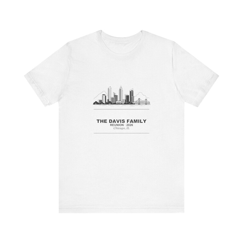 Family Reunion Shirts 2026 Personalized City and Name, Matching Custom Group Tee Bild 3