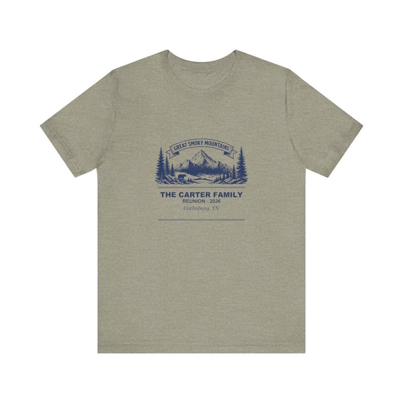 Personalized Smoky Mountains Family Reunion Shirt 2026 Custom Name Tee Bild 4