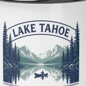 Personalized Lake Tahoe Family Reunion Mug 2026, Custom Enamel Camp Cup, Matching Vacation Keepsake image 2