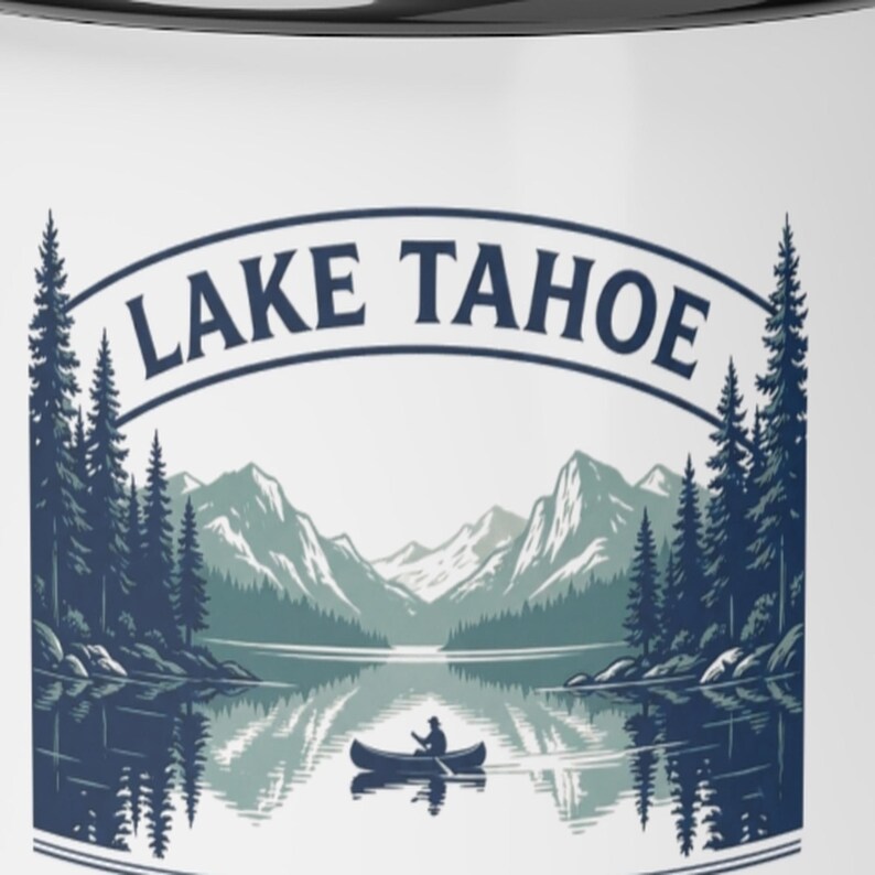 Personalized Lake Tahoe Family Reunion Mug 2026, Custom Enamel Camp Cup, Matching Vacation Keepsake image 2