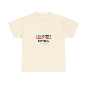 Camiseta "El grupo de chat familiar se pone en marcha", camiseta divertida para crucero familiar. imagen 3
