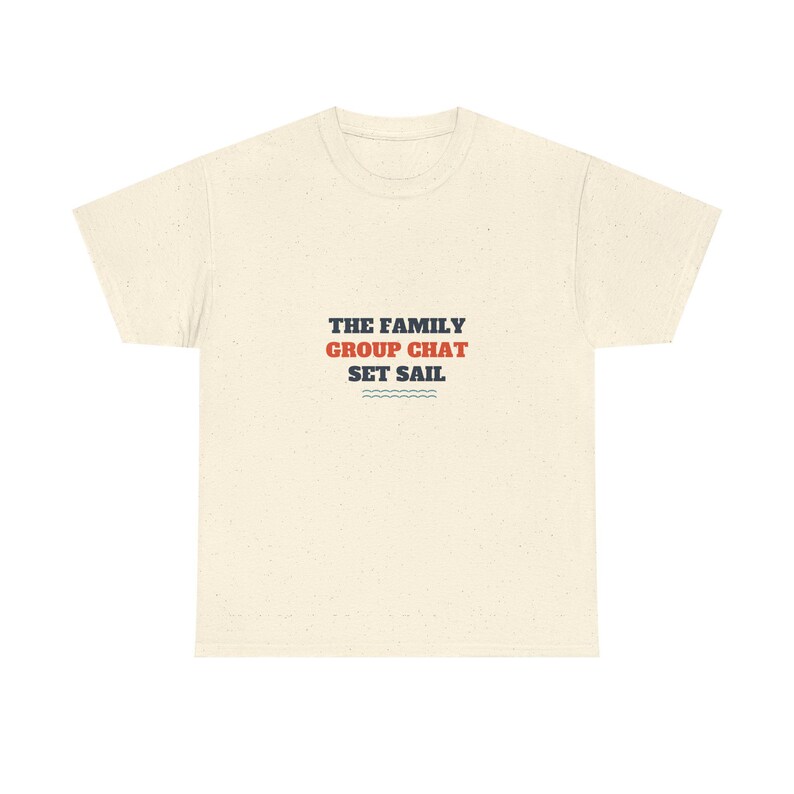 Camiseta "El grupo de chat familiar se pone en marcha", camiseta divertida para crucero familiar. imagen 3