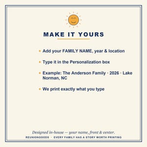 Family Reunion 2026 Matching Shirts, Personalized Cookout Tee with Custom Name, Group Reunion Gift, Gathering Outfit, Family Vacation Tee image 3