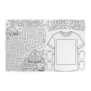 Family Reunion Coloring & Activity Book for Kids, Printed Reunion Favor, Kids Coloring Pages, Reunion Party Games, Family Reunion Gift Book image 7