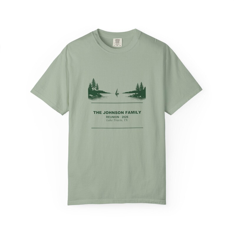 Family Reunion Shirt 2026, Personalized Lake House Custom Name Matching Group Vacation Tee image 5