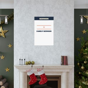 Family Reunion Welcome Sign Bold Poster Personalized | Custom Name, Year & Location Bild 7