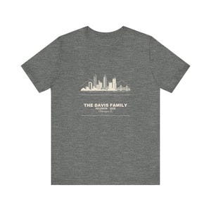 Family Reunion Shirts 2026 Personalized City and Name, Matching Custom Group Tee Bild 2