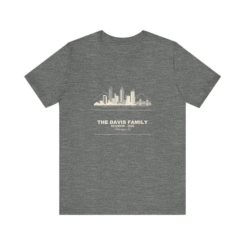 Family Reunion Shirts 2026 Personalized City and Name, Matching Custom Group Tee Bild 2