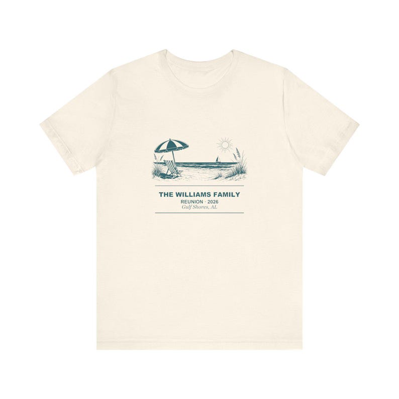 Personalized Beach Family Reunion Shirt, Custom Name Group Vacation Tee, Matching Coastal Reunion Outfit, 2026 Family Gathering Gift 画像 4