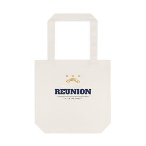 Personalized Family Reunion Tote Bag 2026 Cotton Canvas, Custom Name Reunion Gift Tote, Summer Reunion Keepsake Bag, Family Photo Tote image 2