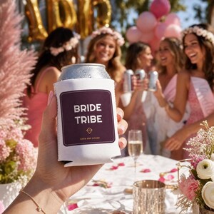 Porta-latas divertido para despedida de solteira, lembrancinha para festa de casamento, porta-latas personalizado para casamento, presente divertido para despedida de solteira imagem 1