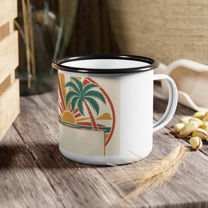 Taza personalizada para reunión familiar en la playa / Nombre, año y ciudad personalizados (recuerdo) imagen 5