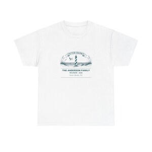 Personalized Family Reunion Shirt Outer Banks 2026, Custom Name Matching Group Tee, Beach Family Vacation Top, Coastal Reunion Gift image 3