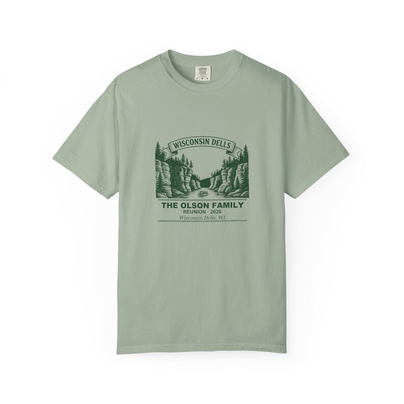 T-shirt personnalisé pour réunion de famille Wisconsin Dells 2026 T-shirt groupe assorti avec nom personnalisé image 5