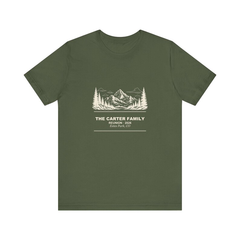 Personalized Family Reunion Mountain Shirt 2026, Custom Name Matching Vacation Tee, Group Reunion T-Shirt Gift, Family Trip Outfit Idea image 2