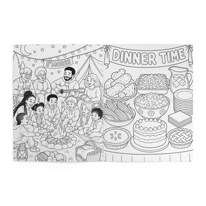 Family Reunion Coloring & Activity Book for Kids, Printed Reunion Favor, Kids Coloring Pages, Reunion Party Games, Family Reunion Gift Book image 5