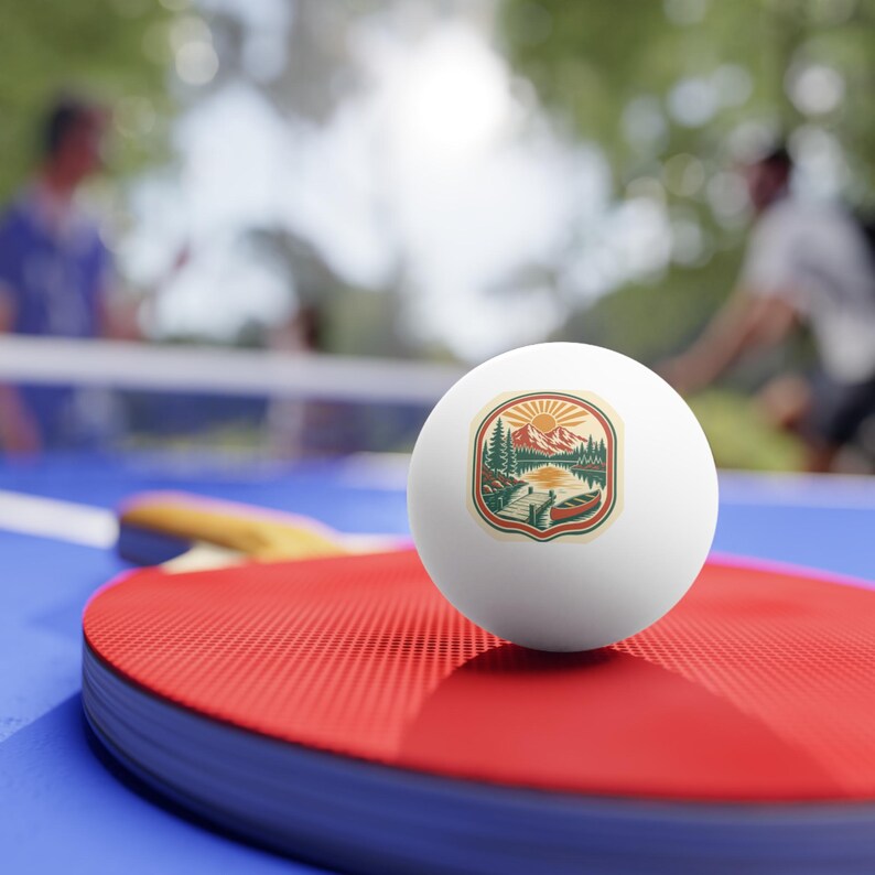 Lake Reunion Family Ping Pong Balls 6 Pack Party Favor Game Night, Custom Reunion Game Gift, Outdoor Picnic Activity Balls, Custom Favor image 3